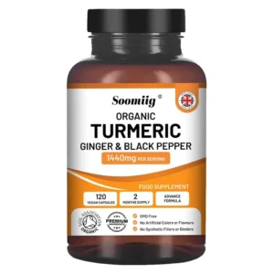Organic Turmeric Ginger & Black Pepper Capsules